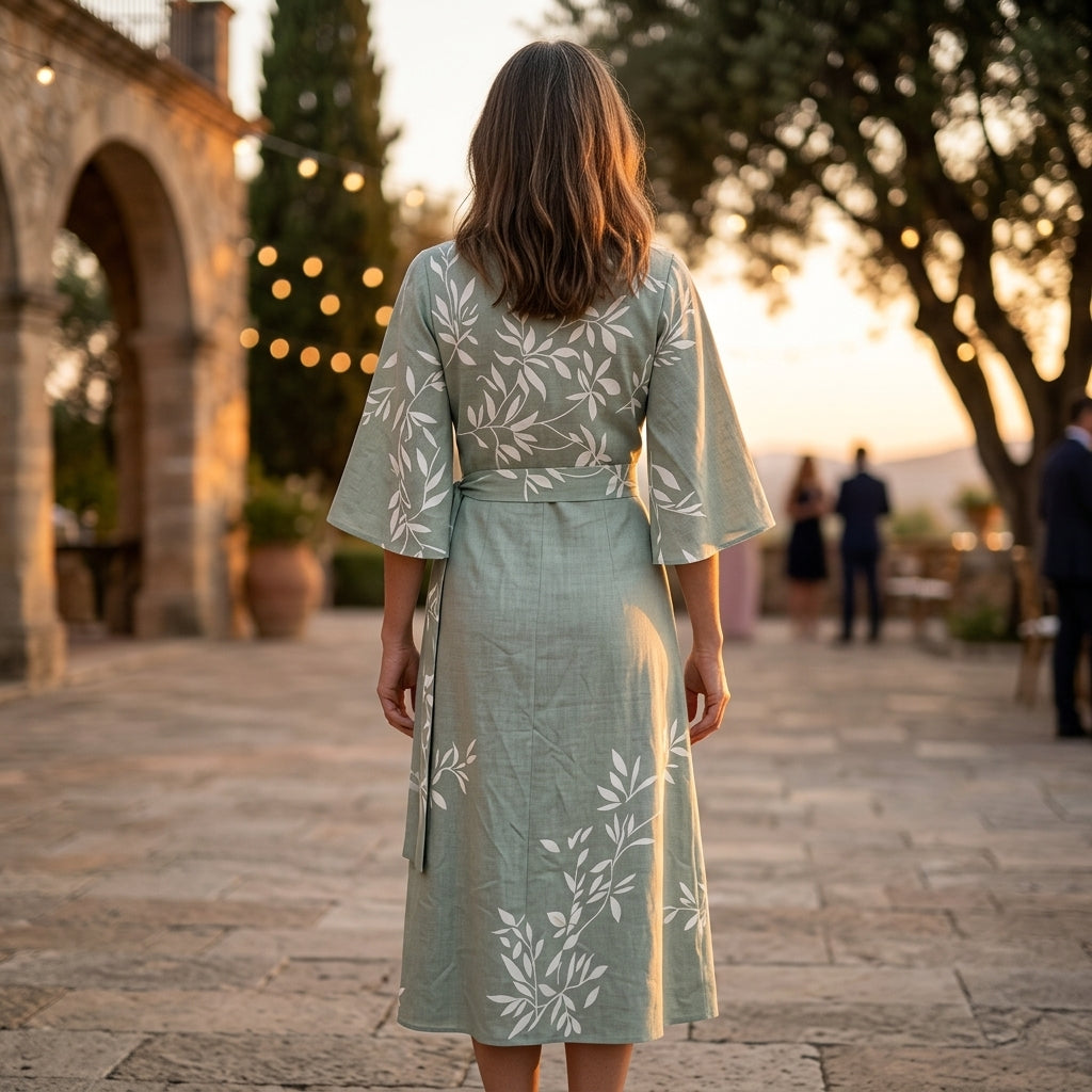 Eden Vestido Floral de Cintura Alta