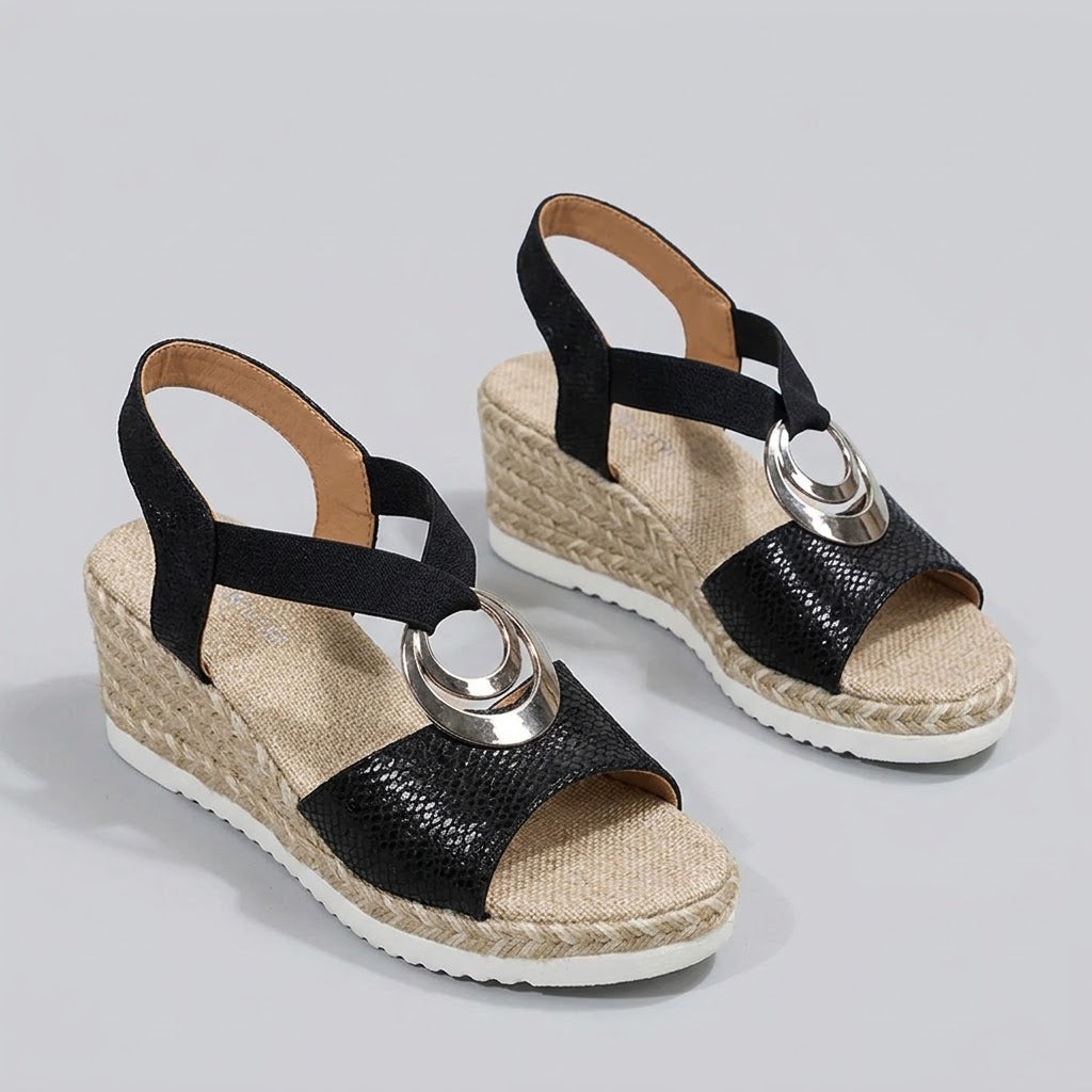 Sandalias Confortables Ergonómicas con Tacón Cuña