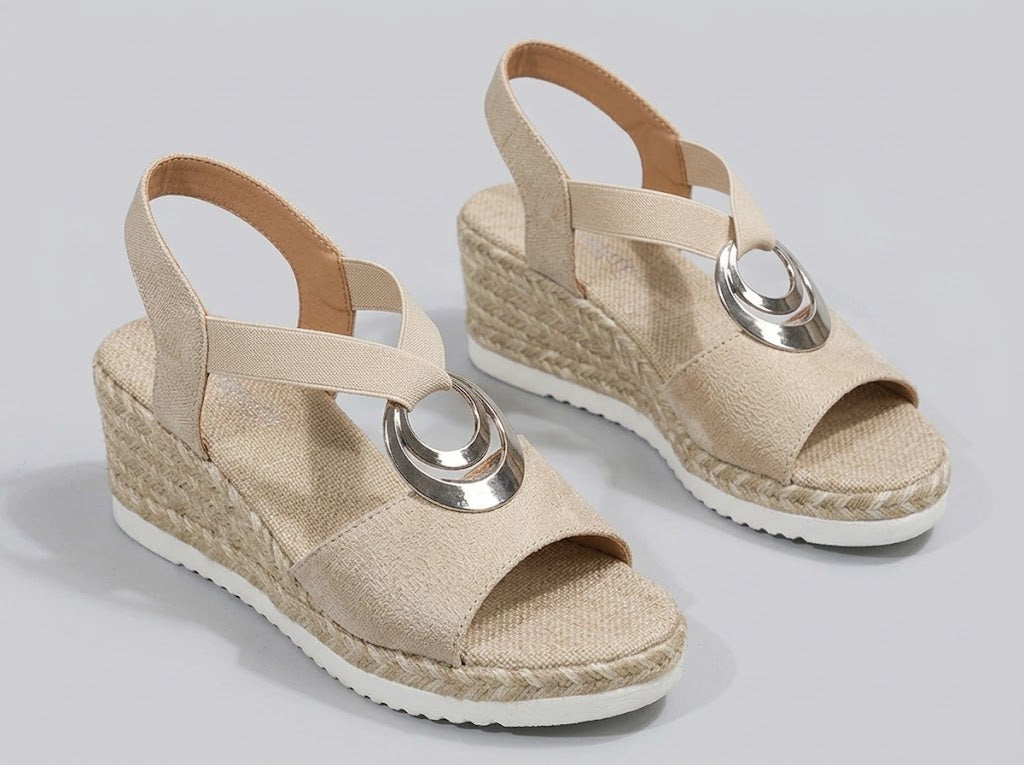 Sandalias Confortables Ergonómicas con Tacón Cuña