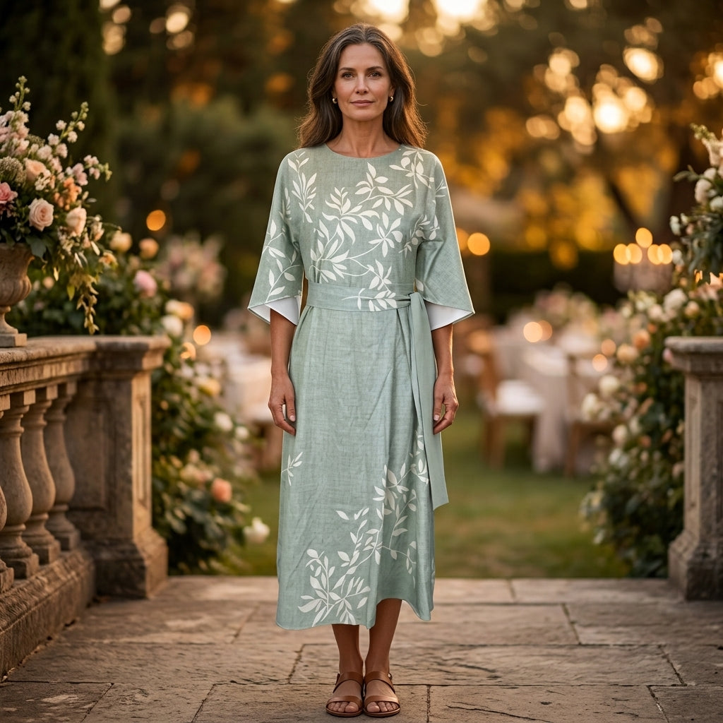 Eden Vestido Floral de Cintura Alta