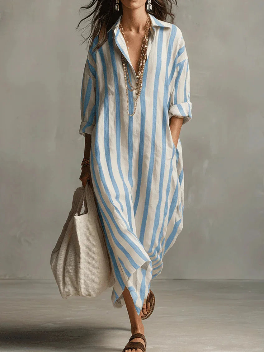 Vestido Siena Rayas Elegantes