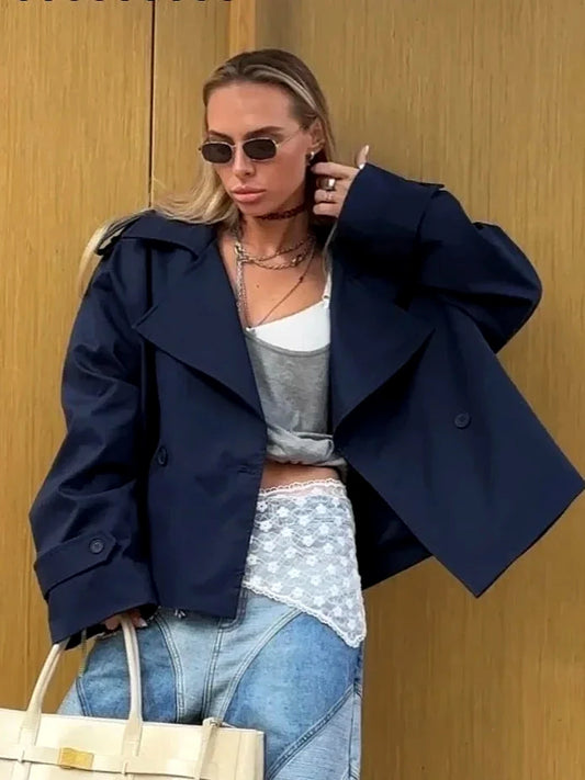 Abrigo de Lana Cuello Blazer