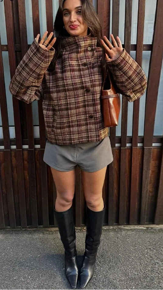 Chaqueta de cuadros