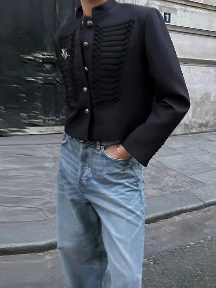 Chaqueta Corta de Punto Negro
