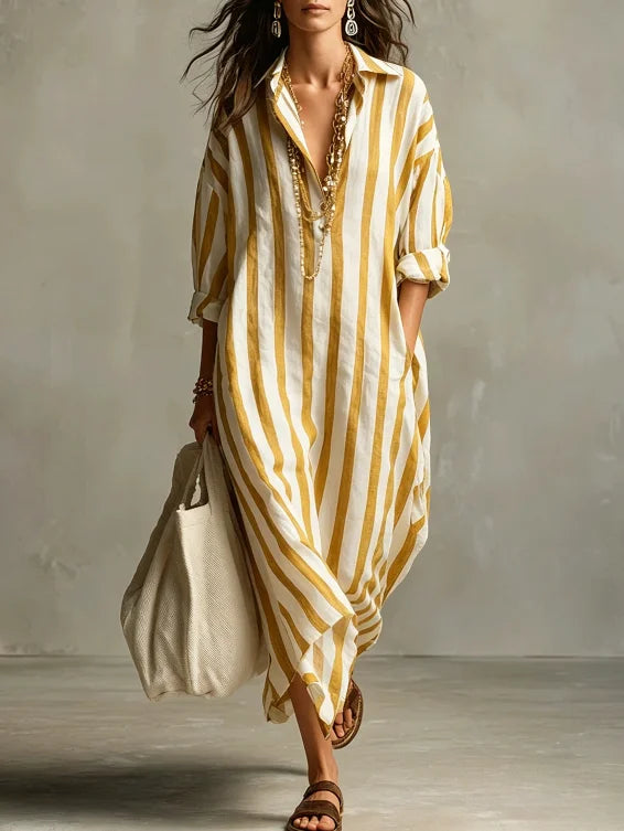 Vestido Siena Rayas Elegantes