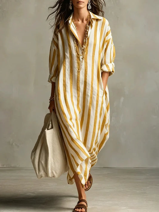Vestido Siena Rayas Elegantes