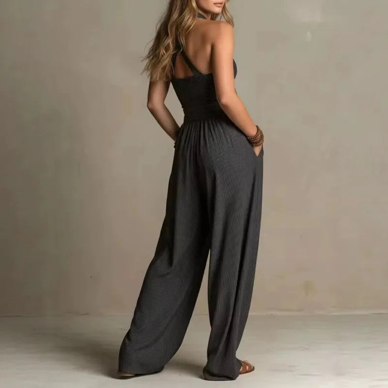 Mono Fluido con Escote Halter
