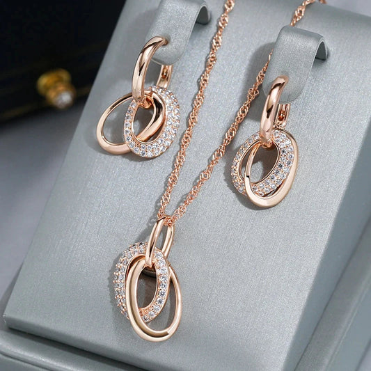 Set de Joyería Elegancia de Zirconia