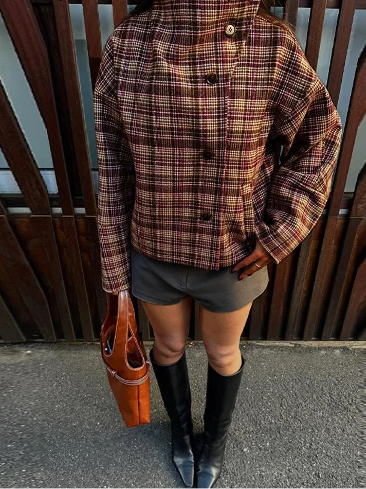 Chaqueta de cuadros