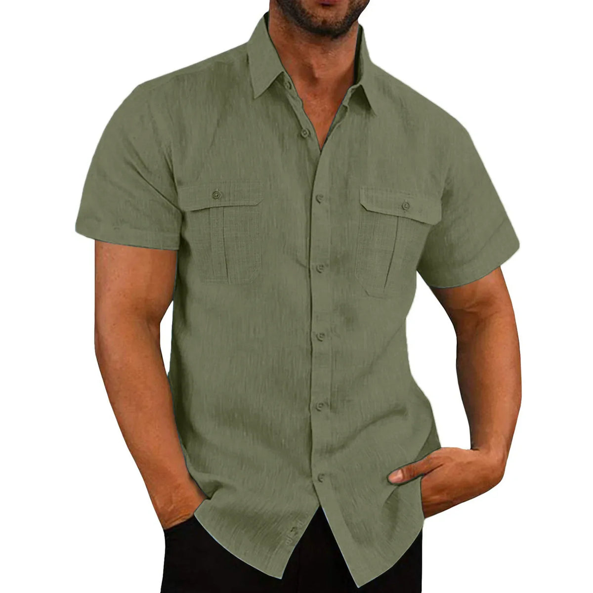 Camisa Lino Casual