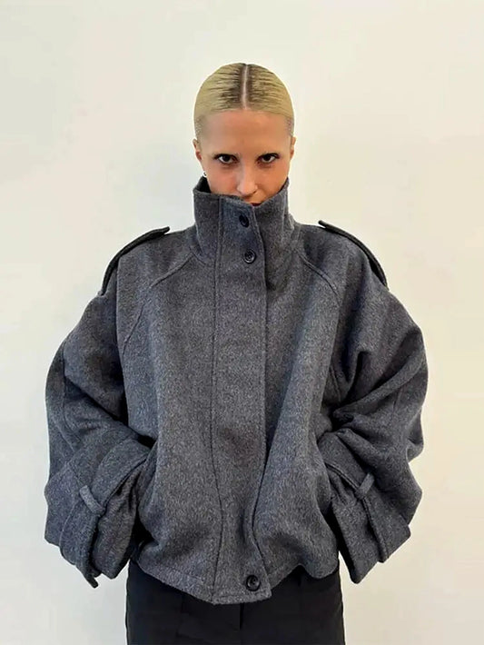 Chaqueta de Piel Sintética Oversize