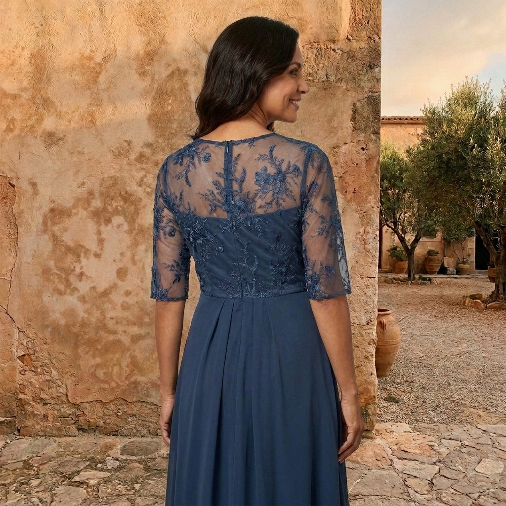 Marta Vestido de Gasa Elegante